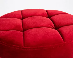 Табурет барный DOBRIN BRUNO BLACK велюр Бордовый  MJ9-43