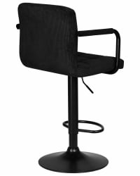 Стул барный DOBRIN KRUGER ARM BLACK (черный вельвет (LAR-E2041-52))