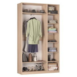 Шкаф распашный R-230х135х45-1-TR(ДСС-Белый)