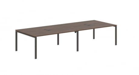 Бенч-система 4-местная EDIS EUWST 3513 Дуб Денвер темный Мокко