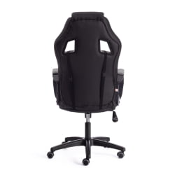 Кресло DRIVER (22) кож/зам/ткань, черный/серый, 36-6/TW-12