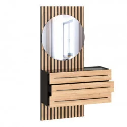 Прихожая Неаполь №1 Черный Дуб Золотой