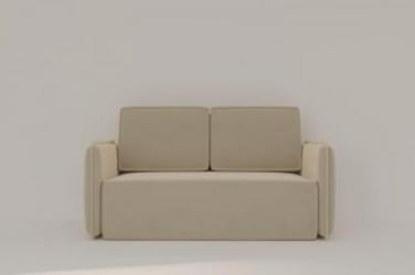 Серый диван Умео (Berhouse) Цвет фасада: Серый велюр; Тип: Прямой; Материал фасада: Металл/Велюр