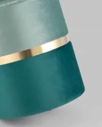 Пуф Кэрри с ящиком велюр Бирюзовый