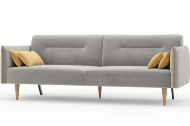 Диван трёхместный Протей ЛД 309.010.000 Светло-серый Горчичный