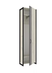 Комплект мебели для прихожей Техно ЛД №1 Дуб Крафт Белый Черный