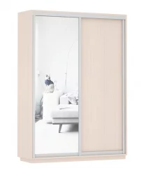 Шкаф-купе двухдверный Экспресс Дуо Медиум 1600х2200h Дуб молочный