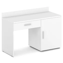 Стол с тумбой правый Ornata 	Н-440 Пр Белый Шагрень