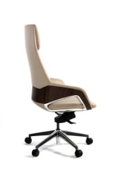 Кресло руководителя Шопен FK 0005-A BEIGE LEATHER