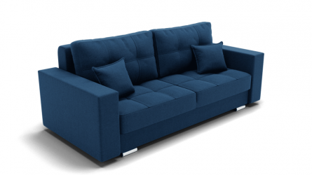 Диван Талисман-1 (ЗР) Цвет фасада: Синий; Тип: Прямой; Материал фасада: Металл/Велюр