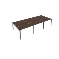 Рабочая станция на 6 раб.места Метал Сйстем Б.СМ-6.2 Венге/Антрацит / Metal System