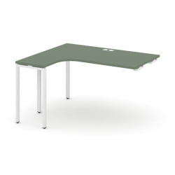 Стол-приставка к опорной тумбе/шкафу (левый) CONCEPT CN.OSAPR-006(L) Сандал Янтарный Белый