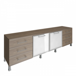 Тумба модульная четырехсекционная YALTA LT-TS 4.2R Вяз Благородный