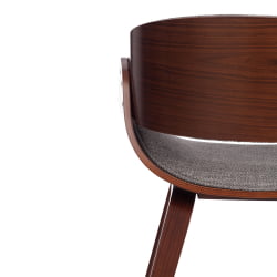 Стул LANDO (mod.8036) дерево / ткань, 59х53х75 см, орех/серый, Aimcasa 28