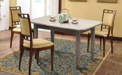 Стол из массива дерева массив Дуб беленый (1200)