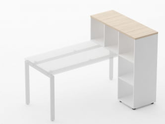 Стеллаж к столу Deka 9.07.11 Туя/Белый