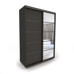 Шкаф-купе в коридор Акцент-Квадро Д 1600х600  Венге/Бронза