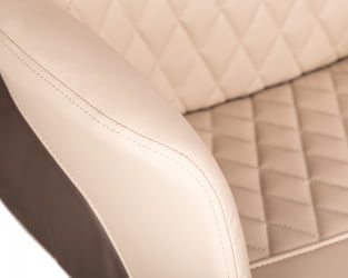 Офисное кресло для руководителей ДОБРИН ЛЕОНАРД (коричнево-бежевый) / DOBRIN LEONARD