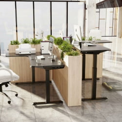 Угловой компьютерный стол EUREKA ERK-EGD-L60L-B-US