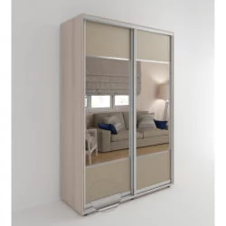 Шкаф-купе в коридор Акцент-Дуэт КЛ 1200х600 Ясень шимо светлый