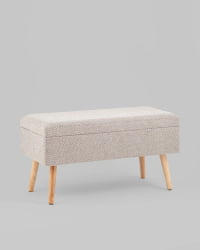 Банкетка Сторми с ящиком серый