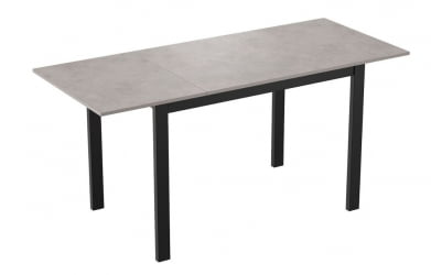 Стол раздвижной БЕЙСИК-3 ЛДСП Бетон, металл черный