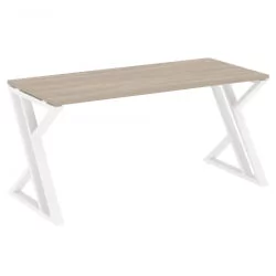Стол рабочий LOFT VR.L-SRZ-4.7 Металл белый Дуб Аттик