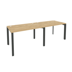 Рабочая станция на П-образном м/к ONIX O.MP-RS-2.2.8 Тиквуд Светлый/Антрацит