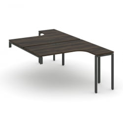 Рабочая станция-надставка на опорные тумбы CОНCЕПТ CН.ДСАН-004 Дуб Мали Антрацит / CONCEPT CN.DSAN-004