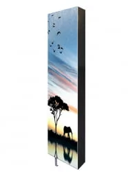 Поворотный зеркальный шкаф Драйв Шелф Арт (правый) Венге