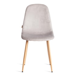 Мягкий стул БРЕЕЗЕ (мод. ДЖСC-58) Велюр/металл , 44 х 53 х 86 см, Лигхт грей (светло-серый) ХЛР14 / натуральный / BREEZE (mod. JSC-58) Light grey HLR14