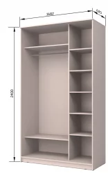 Шкаф-купе Хит-24-17-55 Дуб млечный