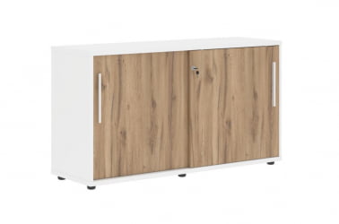 Шкаф с дверьми-купе ЕДИС ЕЛC 1343 Дуб Денвер светлый Белый Белый / EDIS ELC