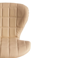 Стул барный AVIONIC (mod. KY712A) металл/экокожа, 45*53*86-107 см, бежевый/хром