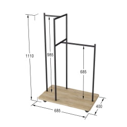 Вешалка гардеробная Стик Дуб сонома