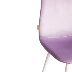 Металлический стул BREEZE (mod. JSC-58) Велюр/металл , 44 х 53 х 86 см, Lavender (лавандовый) HLR26 / белый