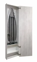 Шкаф с зеркалом Iron Box (правый) Беленый дуб