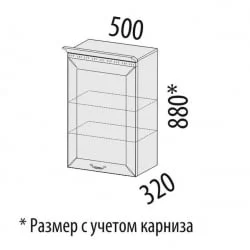 Шкаф кухонный (лев/прав) Оливия 71.10