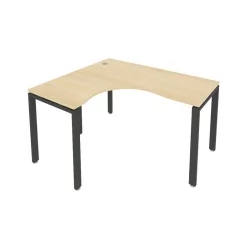 Стол письменный МЕТАЛ СЙСТЕМ Б.СА-3 Л Акация/Антрацит / METAL SYSTEM