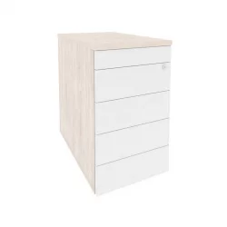 Тумба приставная / опорная (ТИП-ОН) ОНИКС О.ТПО-1.7 ТИП Денвер Светлый/Белый / (TIP-ON) ONIX O.TPO-1.7 TIP