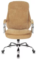 Кресло руководителя Бюрократ Т-9950СЛ Фабриc горчичный Велвет 73 / T-9950SL Fabric Velvet