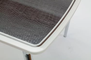 Стол обеденный Чикаго КЗ(6191) крем,крокодил коричневый