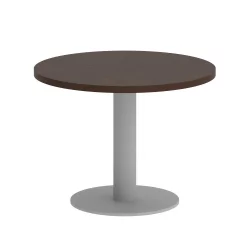 Стол журнальный круглый HOME OFFICE VR.SP-5-60.1G Венге Цаво/Серый металл