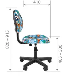 Детское кресло CХАИРМАН ТИН (Кидс) 104 черный пластик Cразй / CHAIRMAN (Kids) Crazy