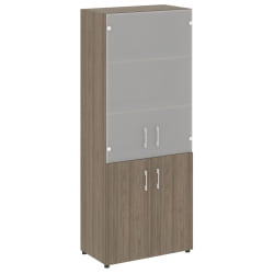 Шкаф книжный со стеклом без топа YALTA LT-ST 1.2 Вяз благородный