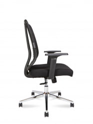 Кресло офисное Тема Хром 2Д ЛБ / Тема Хроме 2Д ЛБ 216Б-Хроме-2Д-Б-ББ / 2D LB Tema Chrome 2D LB 216B-Chrome-2D-B-BB