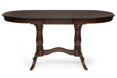 Раздвижной овальный стол Eva (EV-T4EX) дерево гевея/мдф, 120+39х80х75см, Tobacco