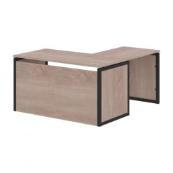 Стол письменный угловой левый XTEN-QP XQPCT 1415H L Дуб Сонома Антрацит