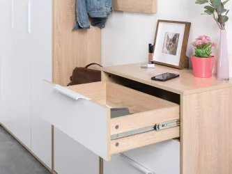 Прихожая Куба комплект №1 Дуб сонома-белый премиум