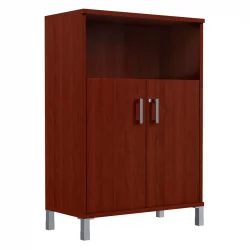 Стеллаж дверь ДСП с замком В420.3 Бургунди